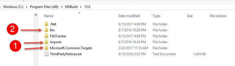 Fixed MSBuild location